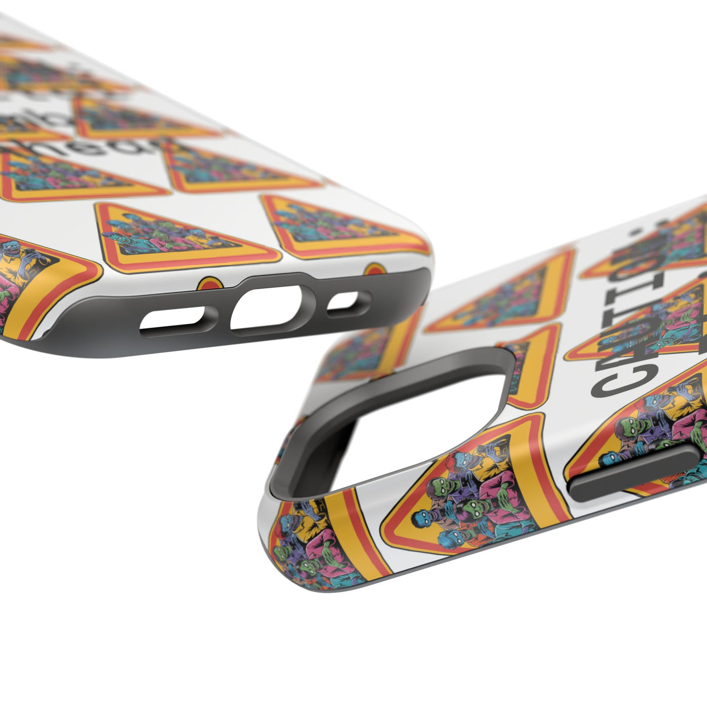 Phone Case: Caution: Digital Zombie Ahead Phone Case | Quirky Smartphone Protection, Unique Gift, Trendy Accessory, Fun Design, Geeky Style