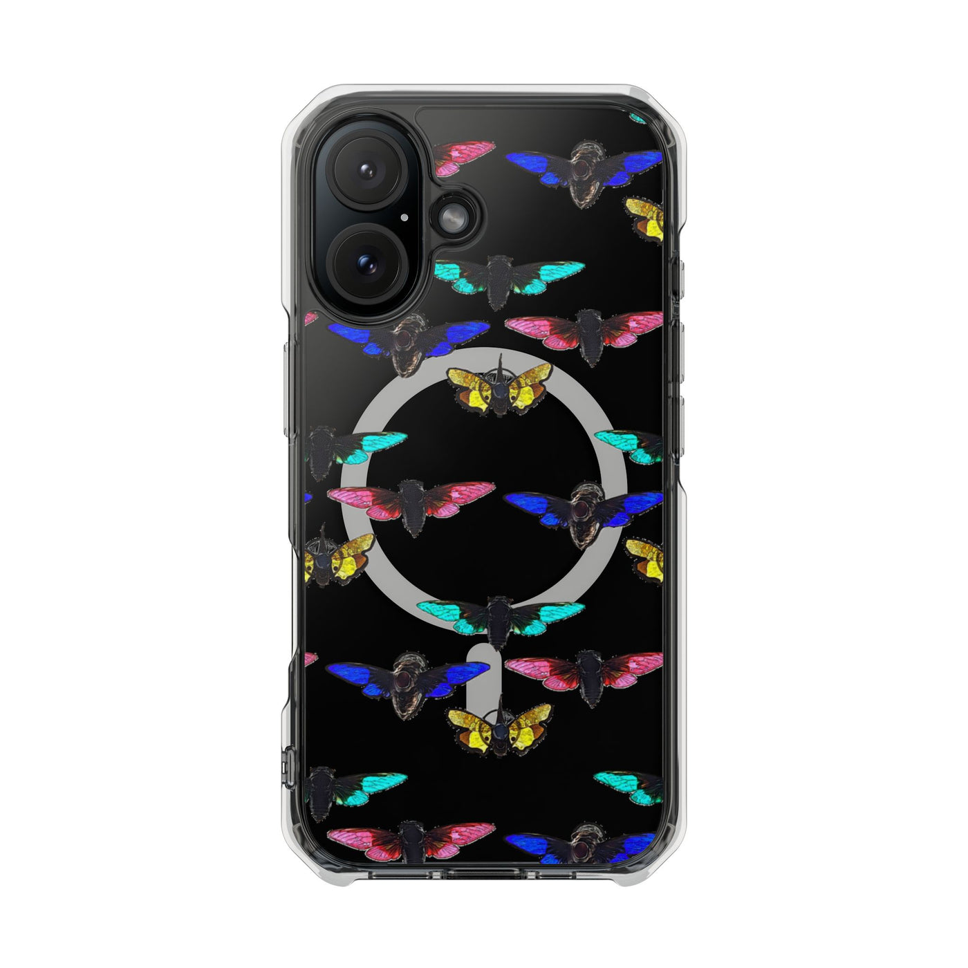 Phone Case: Magnetic Glow Moth Clear Impact Iphone Case