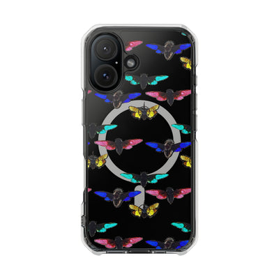 Phone Case: Magnetic Glow Moth Clear Impact Iphone Case