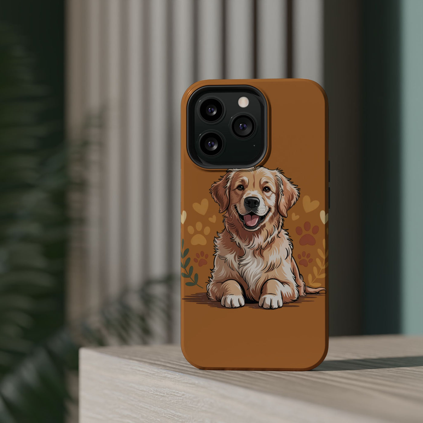 Dog Lover Magnetic Phone Case, Cute Pet Cases for iPhone, Dog-themed Phone Covers, Golden Retriever Case, Gifts for Dog Owners