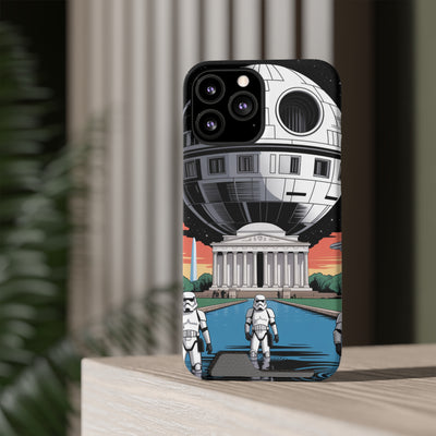 Phone Case: Galaxy-Inspired Phone Case with Card Holder, Space-Themed Gift, Star Wars-Inspired Design, Geek Accessories, Unique Phone Cover