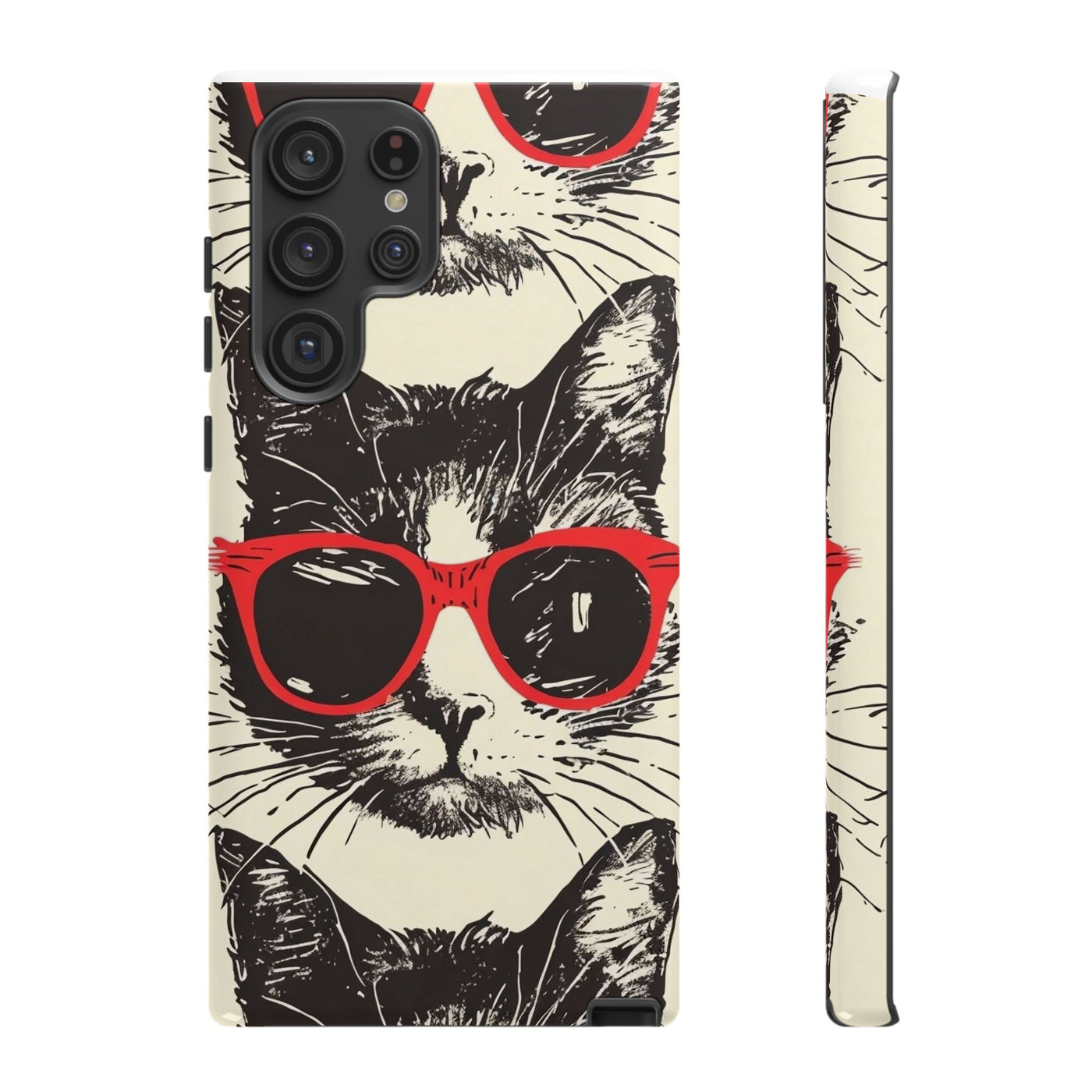 Phone Case: Sassy Cat Phone Case, Cute Cat Lovers Gift, Pet Lover Accessory, Fun Cat Phone Cover, Stylish Gadget Protection