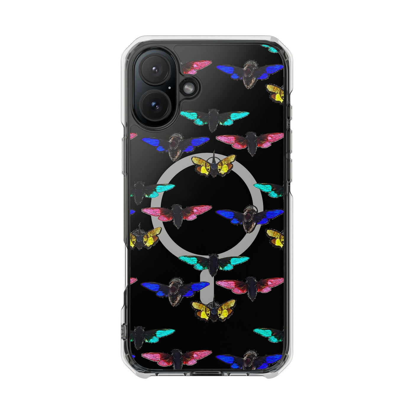 Phone Case: Magnetic Glow Moth Clear Impact Iphone Case