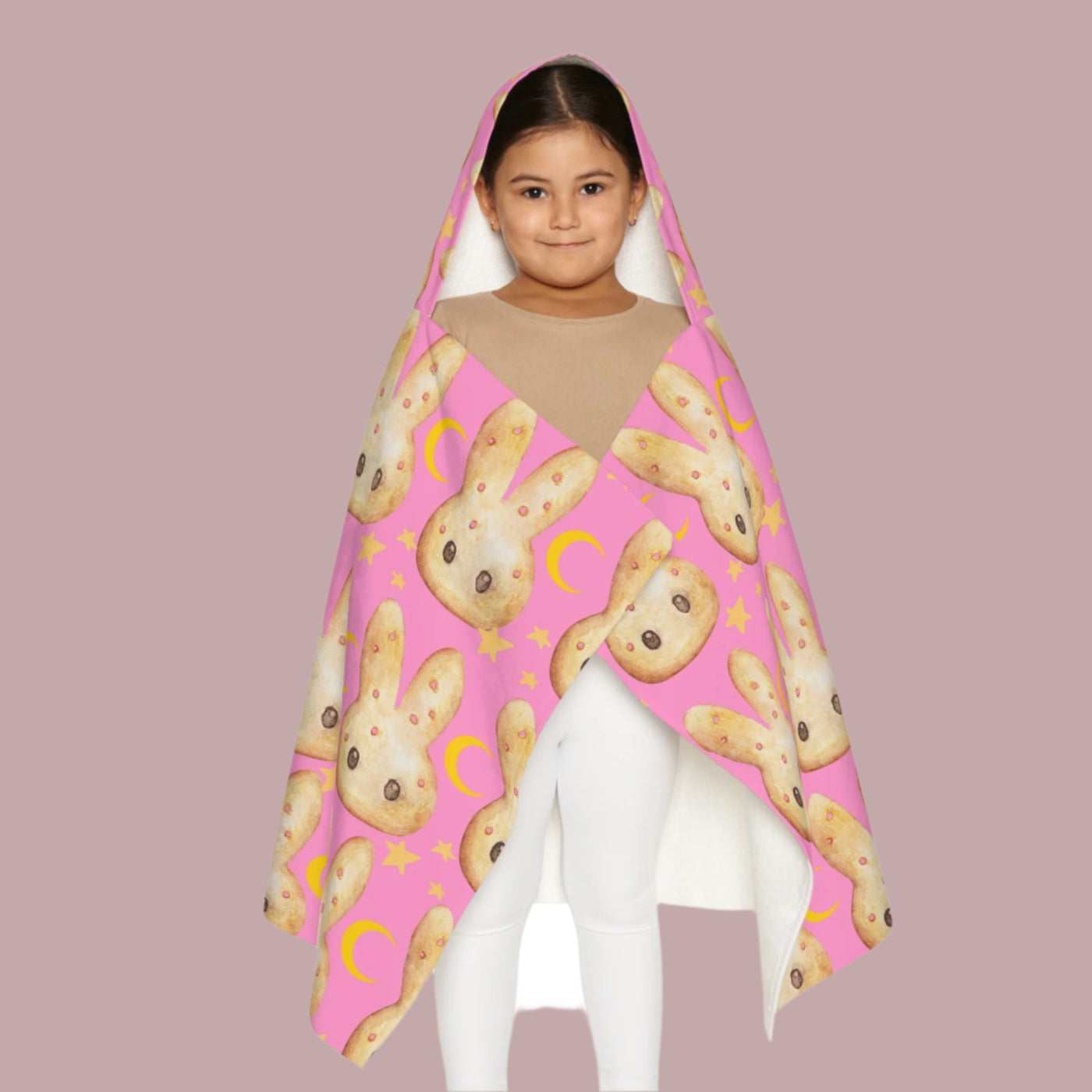 Hooded Towel: Cute Bunny cookies | kids