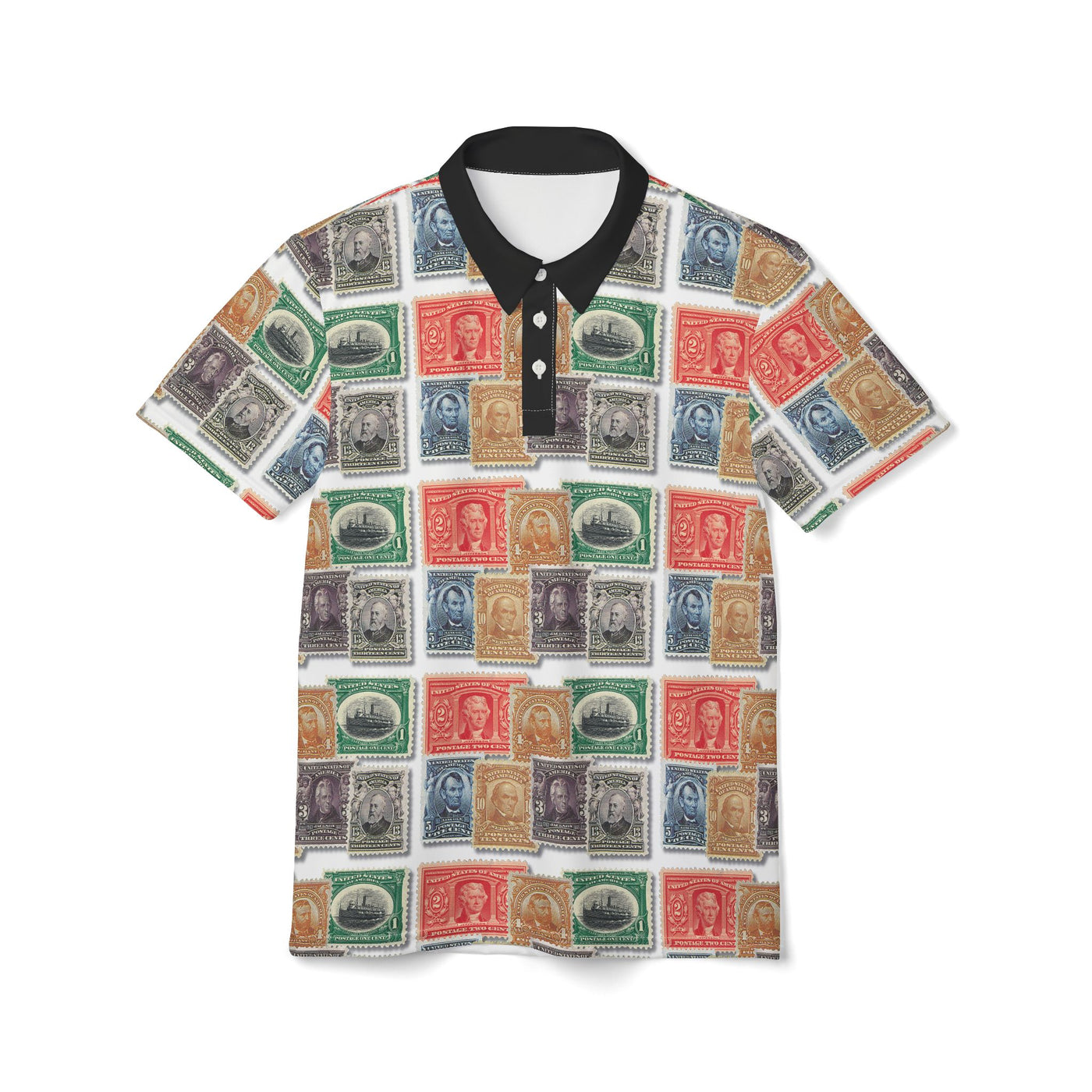 Polo: Vintage Stamp Unisex Polo Shirt - Retro Style