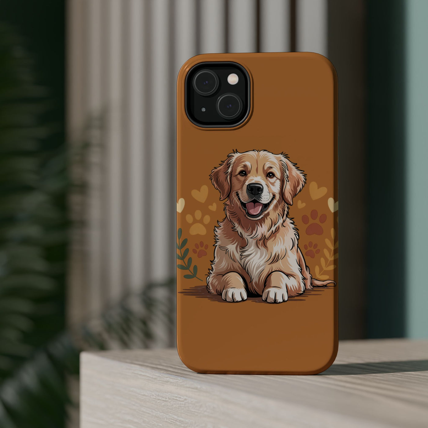 Dog Lover Magnetic Phone Case, Cute Pet Cases for iPhone, Dog-themed Phone Covers, Golden Retriever Case, Gifts for Dog Owners
