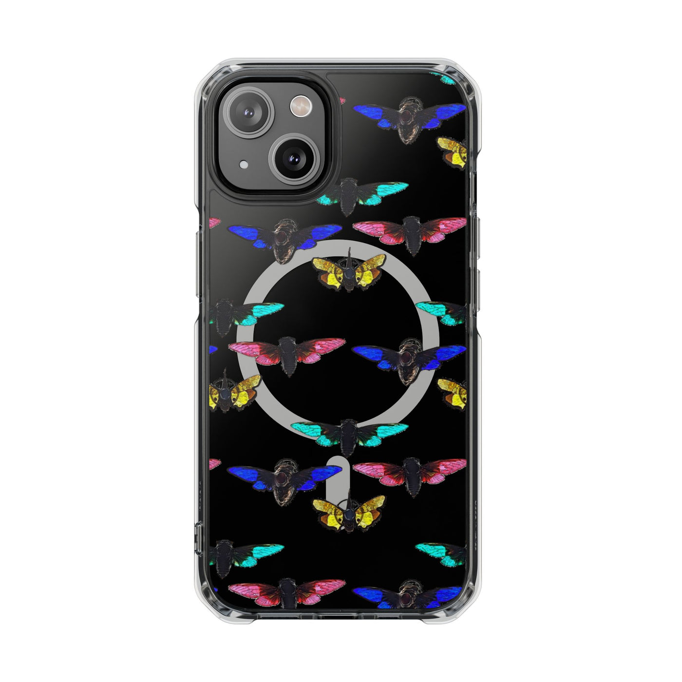 Phone Case: Magnetic Glow Moth Clear Impact Iphone Case
