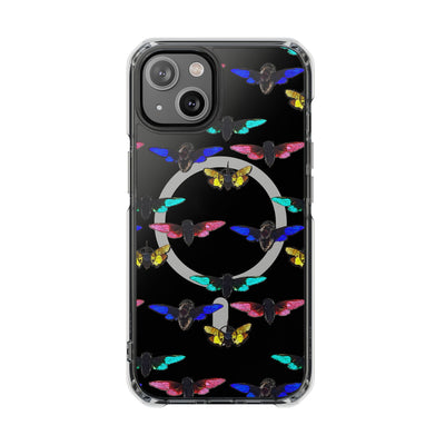 Phone Case: Magnetic Glow Moth Clear Impact Iphone Case