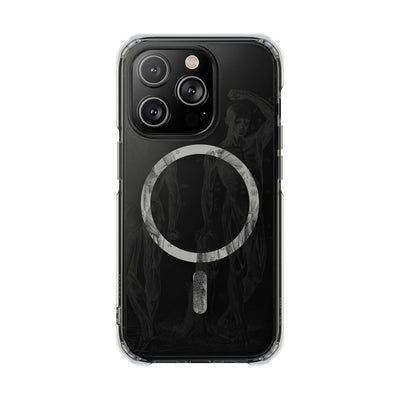 Phone Case:  Subtle Antique Skeletons Magnetic Clear Impact Case for iPhone