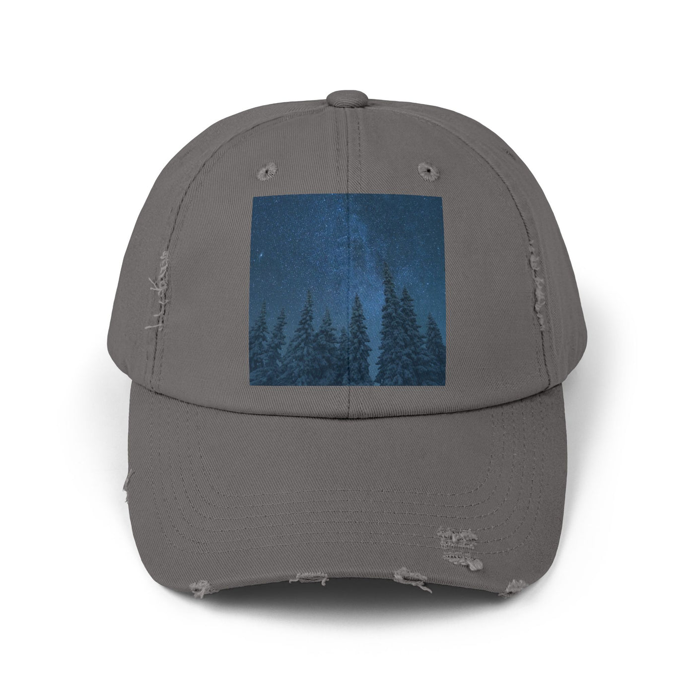 Cap: Night Sky Forest Design | Distressed