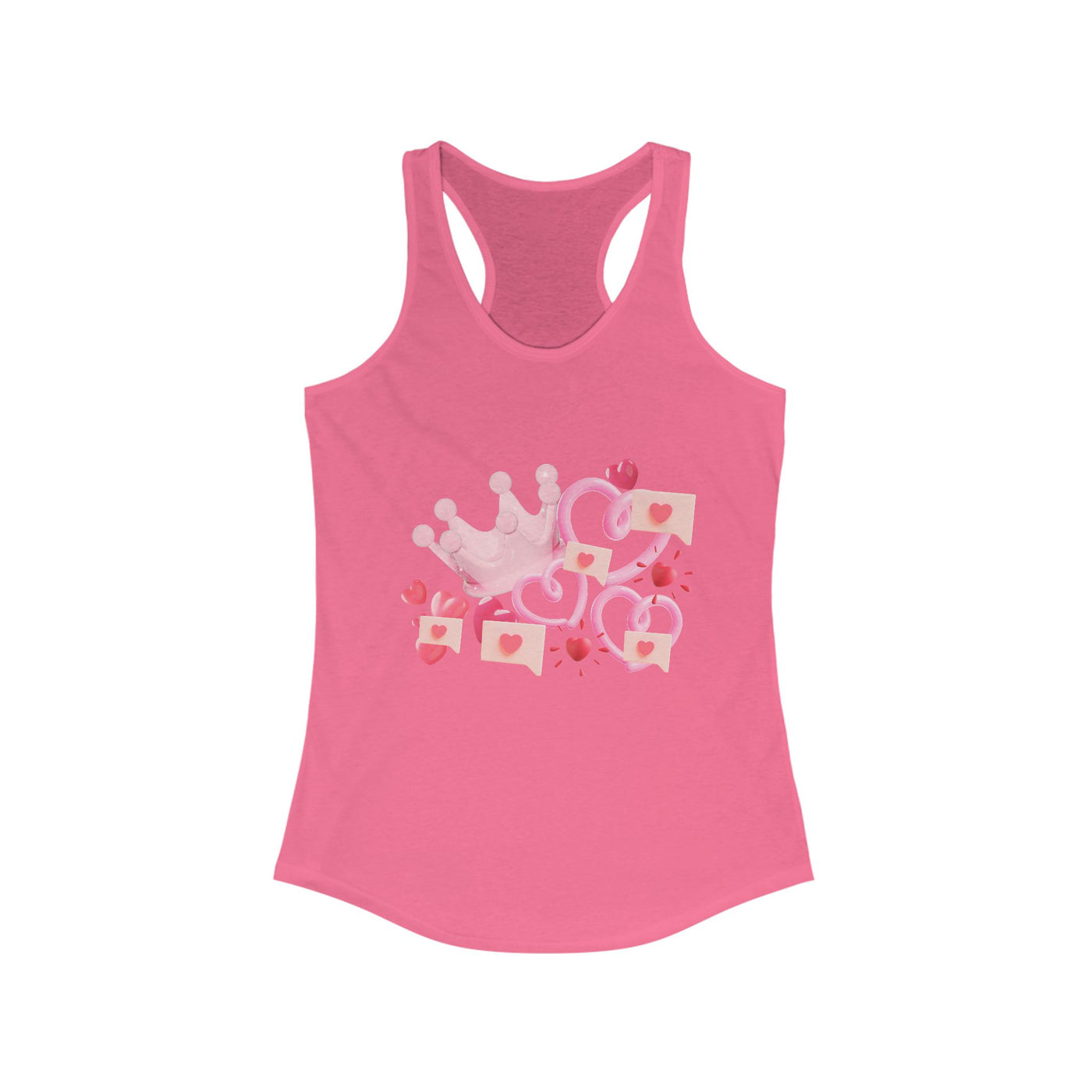 Women's Tanktop: Heartsy Design | Racerback Style