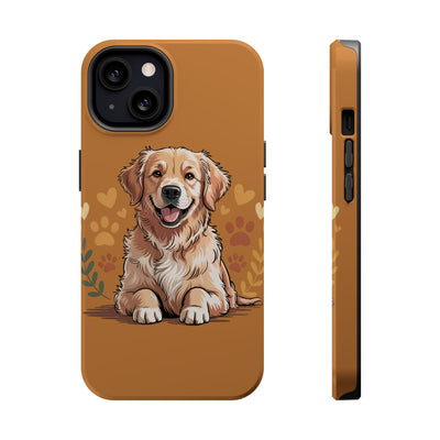 Dog Lover Magnetic Phone Case, Cute Pet Cases for iPhone, Dog-themed Phone Covers, Golden Retriever Case, Gifts for Dog Owners