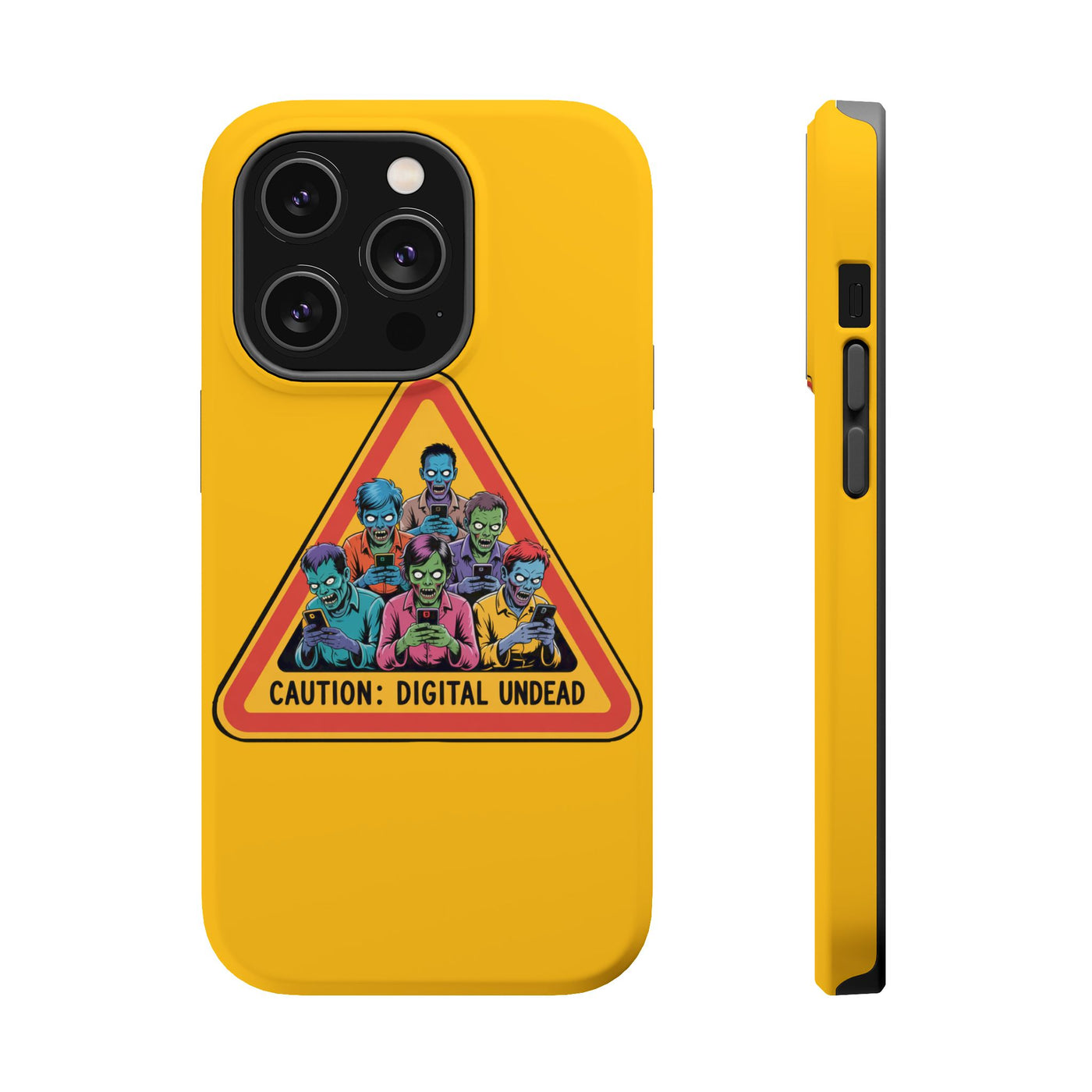 Phone Case: Zombie-Themed Tough Case for iPhone, Caution Digital Undead Phone Cover, Phone Accessory for Halloween, Unique Gift Idea, Trendy Phone [...]