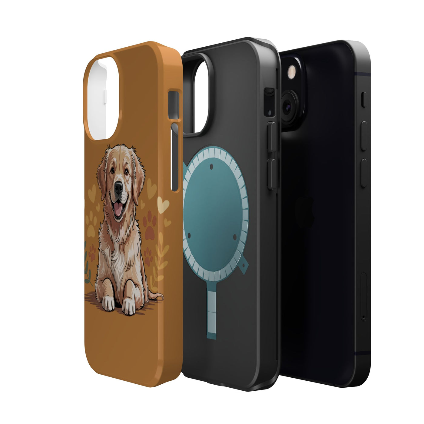 Dog Lover Magnetic Phone Case, Cute Pet Cases for iPhone, Dog-themed Phone Covers, Golden Retriever Case, Gifts for Dog Owners