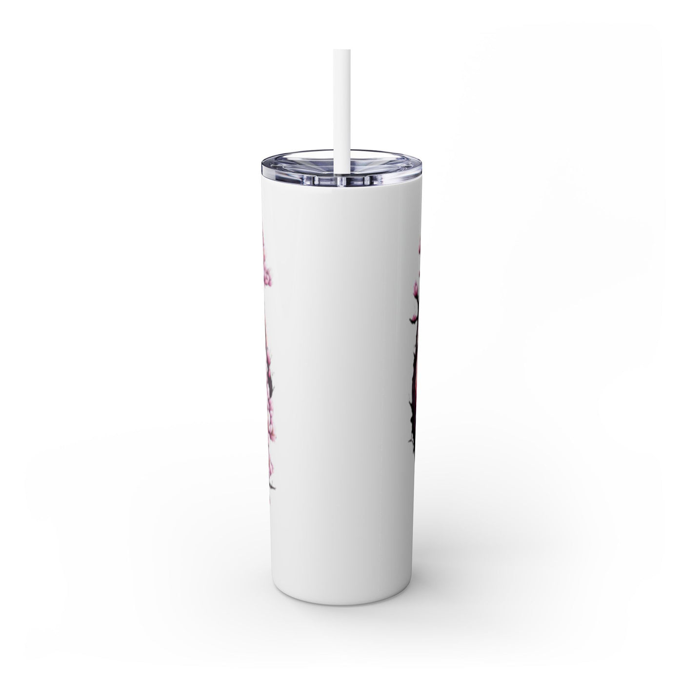 Tumbler: Butterfly Blossom Skinny 20oz Tumbler, Floral Drinkware
