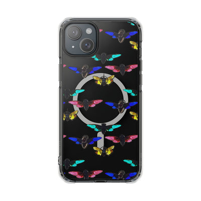 Phone Case: Magnetic Glow Moth Clear Impact Iphone Case