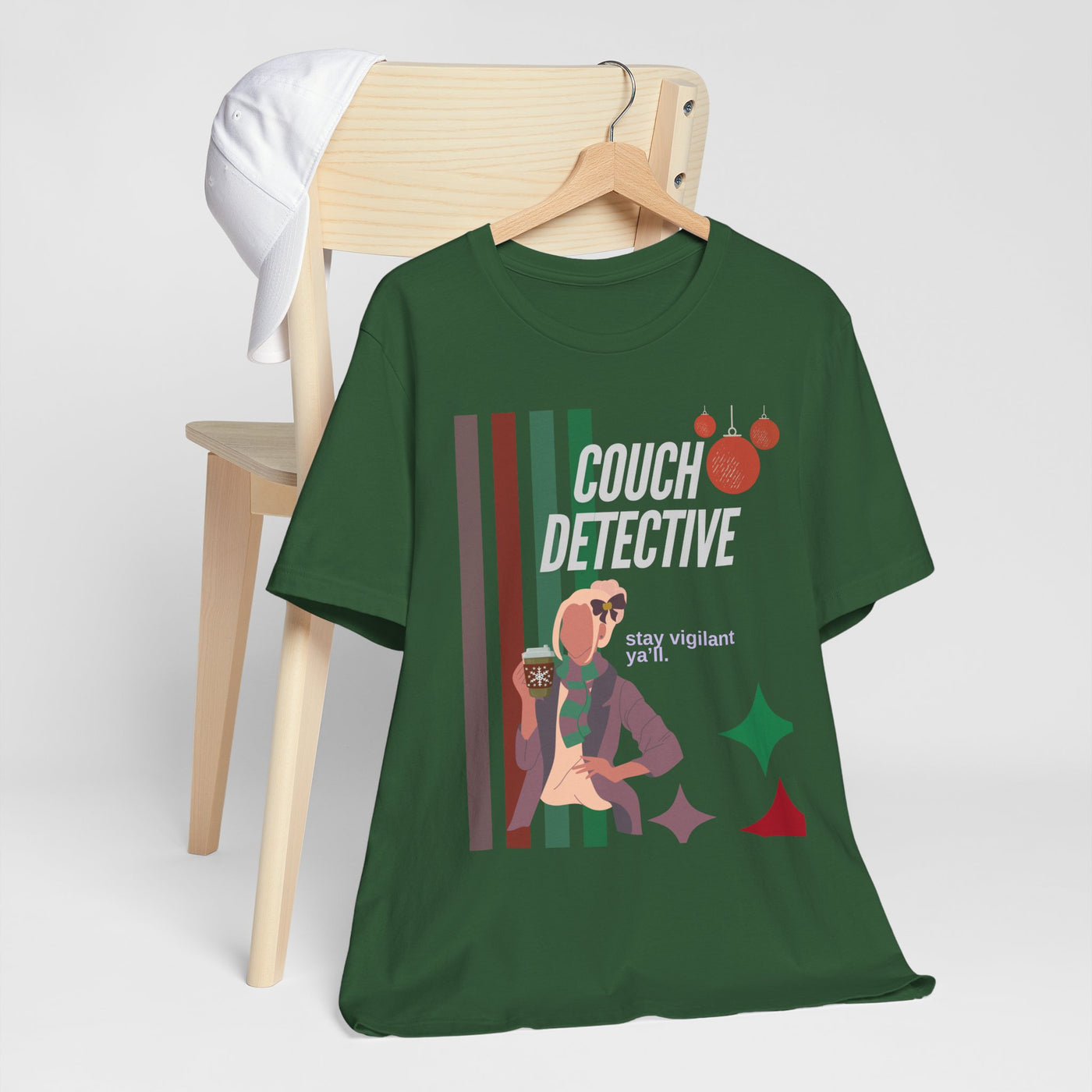 T-shirt: Couch Detective | Stay Vigilant | Holiday Edition