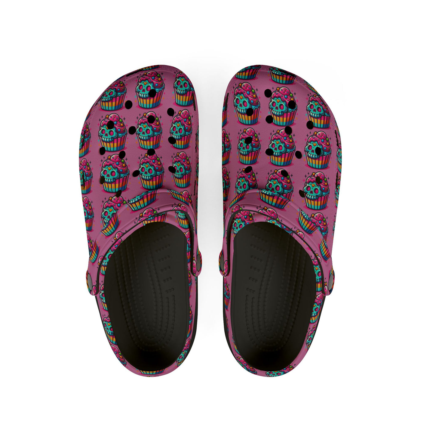 Shoes: Happy Birthday Colorful Cupcake Clogs - Summer Essentials