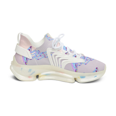 Mesh Sneakers - Purple Jellyfish Design