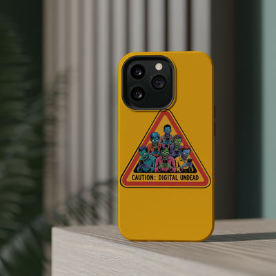 Phone Case: Zombie-Themed Tough Case for iPhone, Caution Digital Undead Phone Cover, Phone Accessory for Halloween, Unique Gift Idea, Trendy Phone [...]