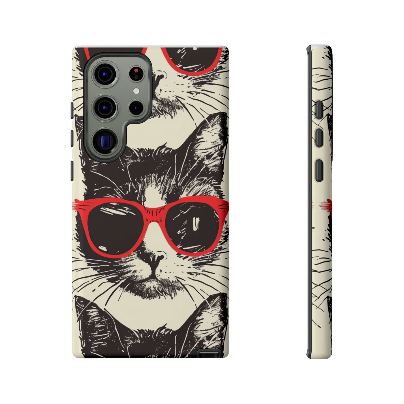 Phone Case: Sassy Cat Phone Case, Cute Cat Lovers Gift, Pet Lover Accessory, Fun Cat Phone Cover, Stylish Gadget Protection