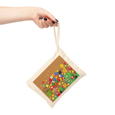 Zipper Pouch: Gamer Inspired Design | Happy New Year | Canvas