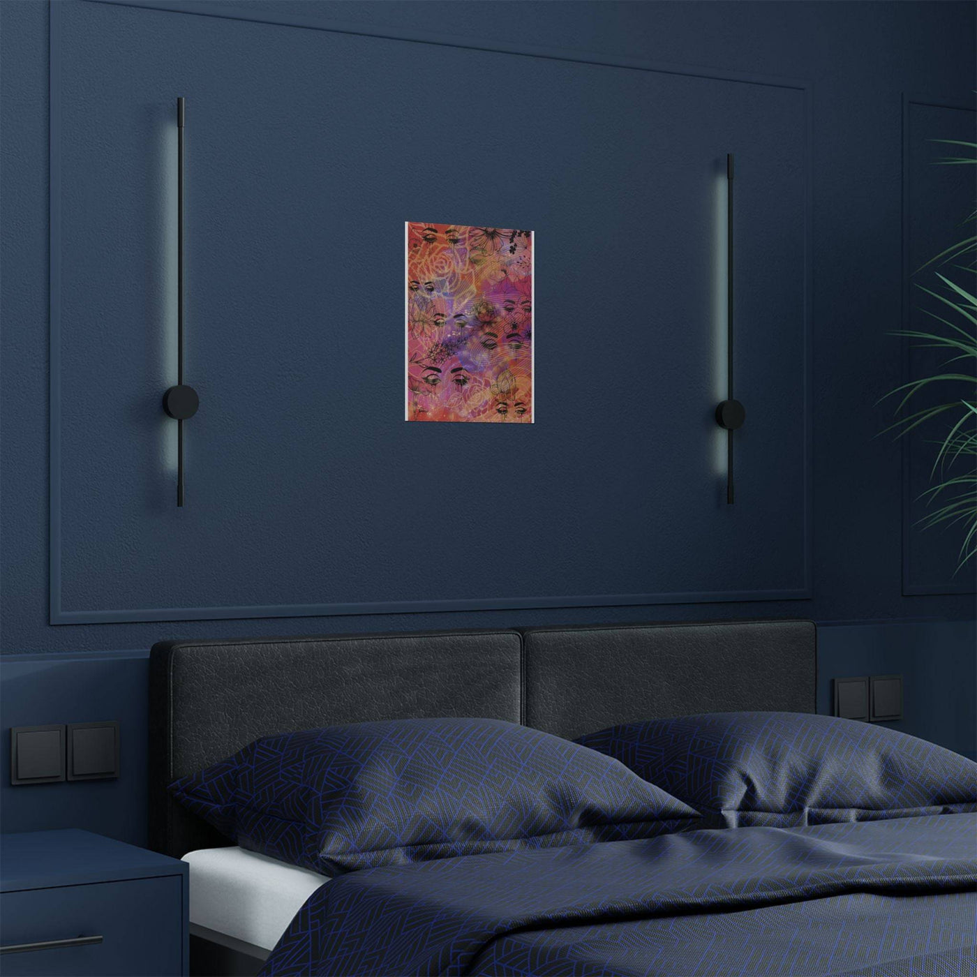 Satin Poster: Sun Goddess Design
