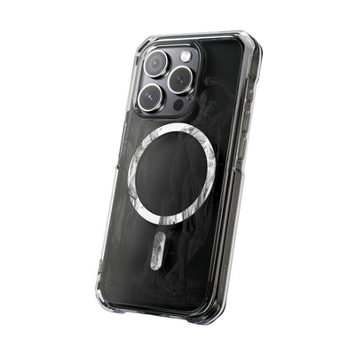 Phone Case:  Subtle Antique Skeletons Magnetic Clear Impact Case for iPhone