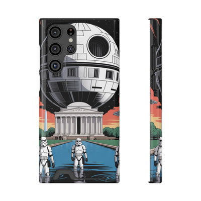 Phone Case: Galaxy-Inspired Phone Case with Card Holder, Space-Themed Gift, Star Wars-Inspired Design, Geek Accessories, Unique Phone Cover