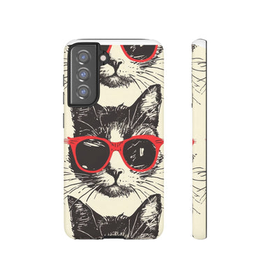 Phone Case: Sassy Cat Phone Case, Cute Cat Lovers Gift, Pet Lover Accessory, Fun Cat Phone Cover, Stylish Gadget Protection