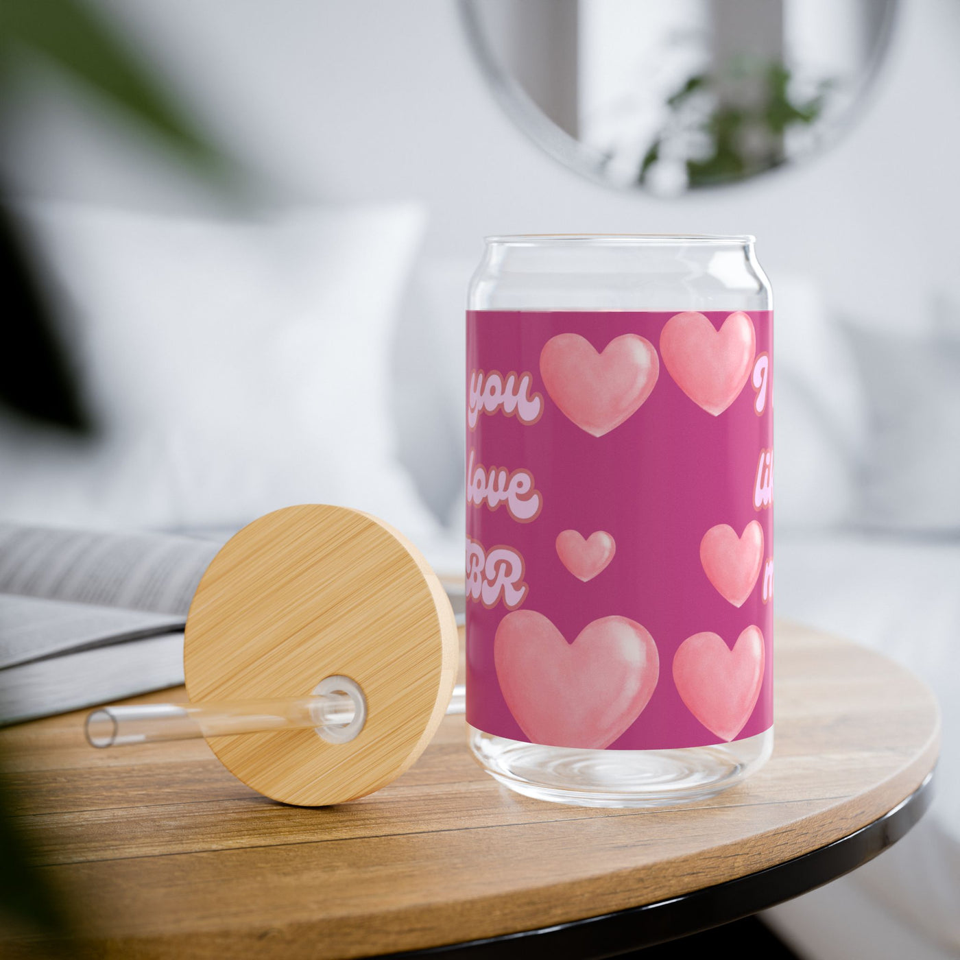 Glass: Book nerd TBR Mug with Straw