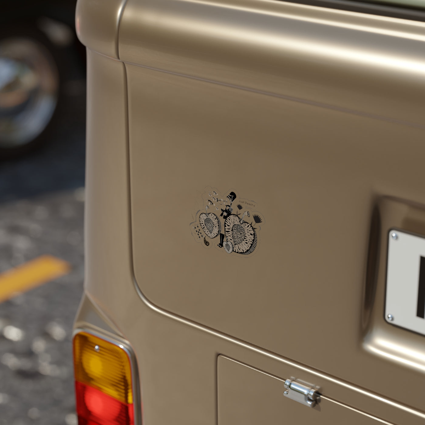 Die Cut Stickers: Just Peachy