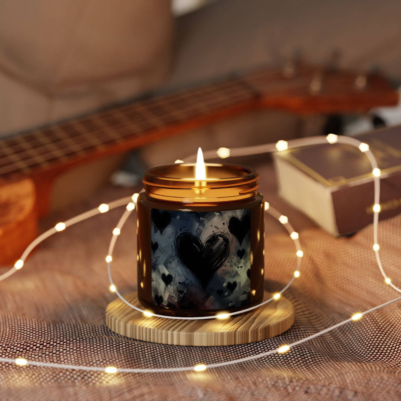 Candle: Black Hearts Scented Soy Candle