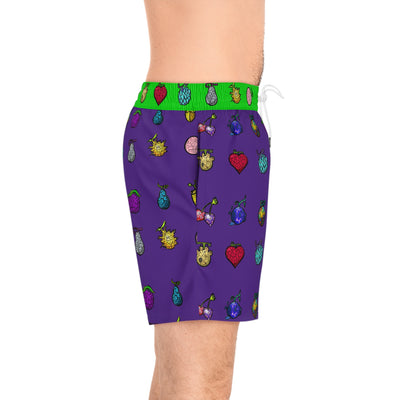 Swim Trunks: Don’t Add Seawater - Vibrant Super Fruit - Anime Swim Shorts for Summer Fun | Mens AOP Beachwear, Tropical Swim Trunks, Pool Party Attire, Holiday Swimwear, Vacation Shorts