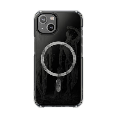 Phone Case:  Subtle Antique Skeletons Magnetic Clear Impact Case for iPhone