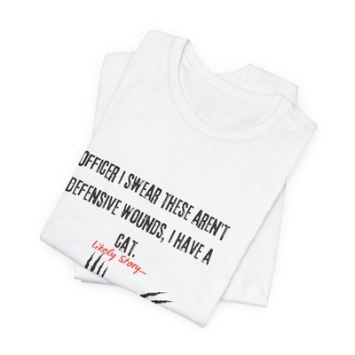 T-shirt: True Crime Joke | Cat Scratches
