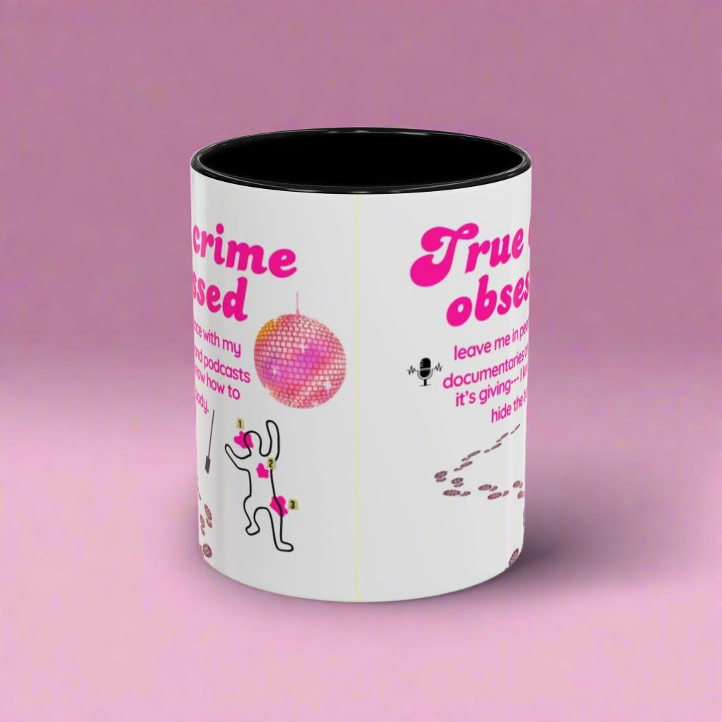 Mug: Pink Disco Ball True Crime