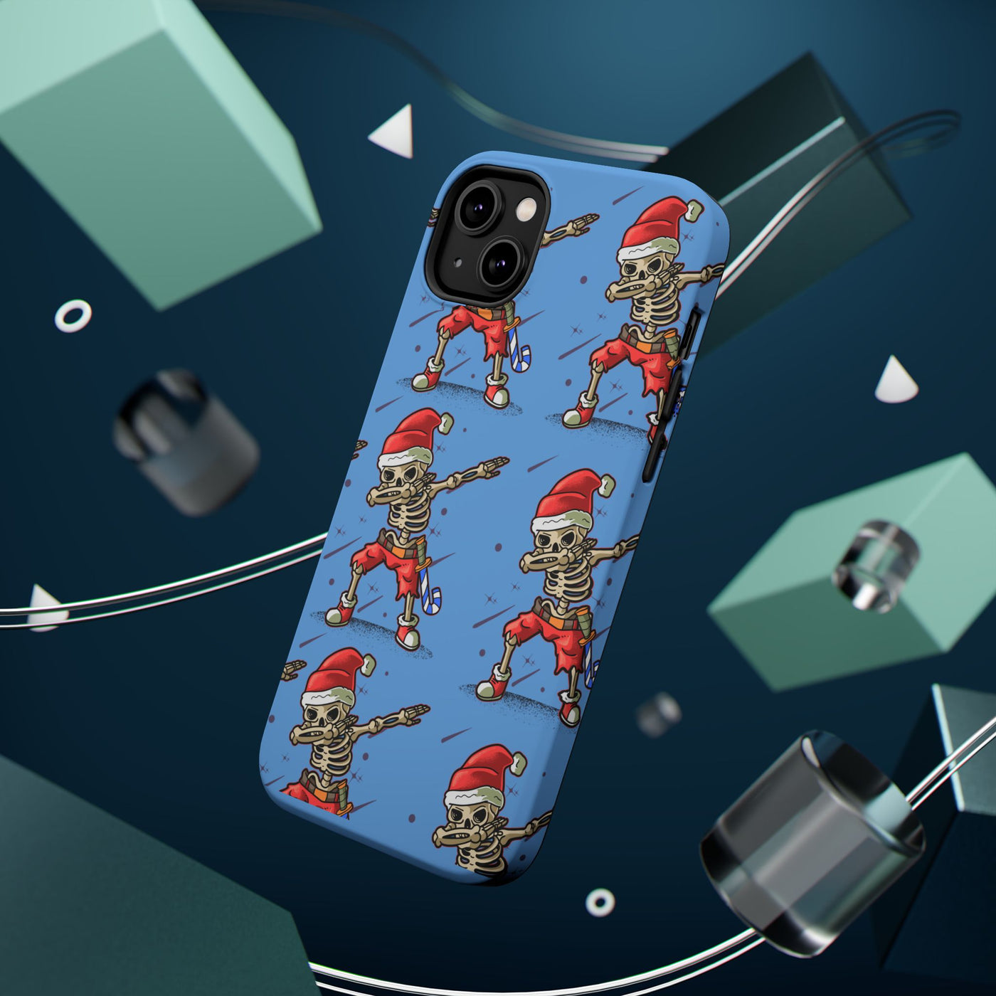 Santa Skelly Celly Phone Case | Durable & MagSafe Compatible
