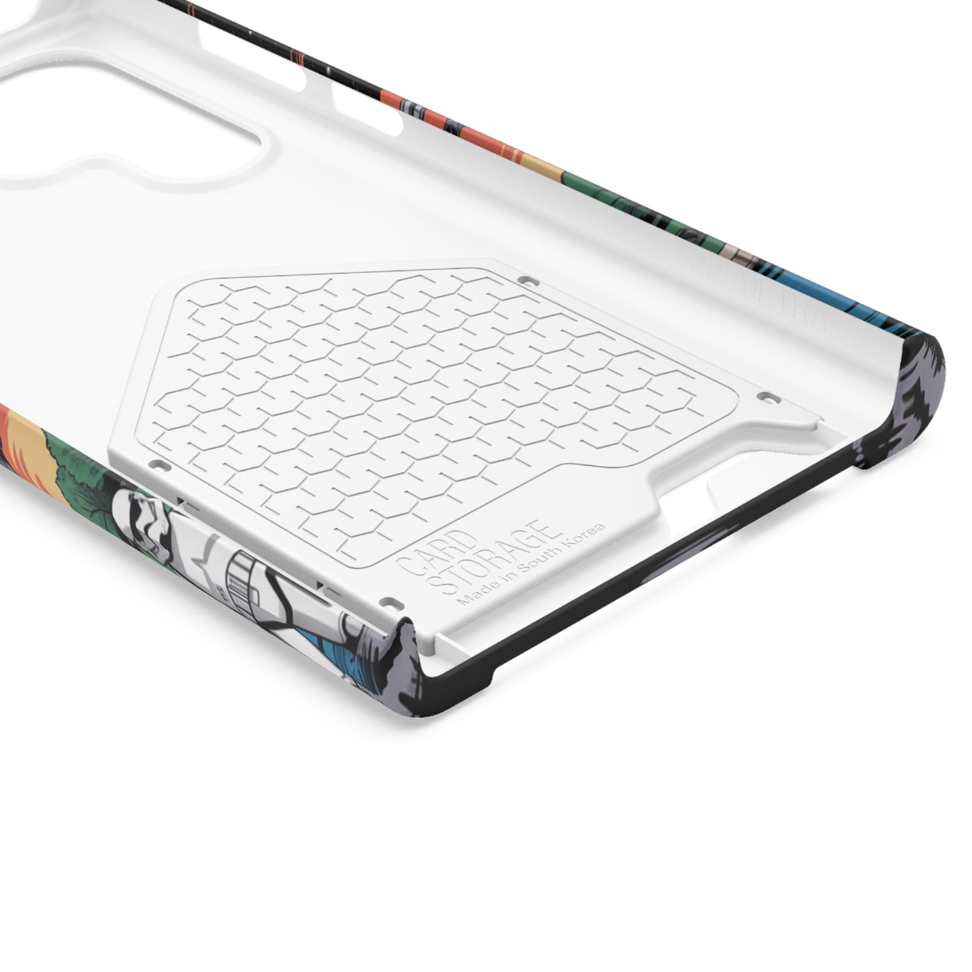 Phone Case: Galaxy-Inspired Phone Case with Card Holder, Space-Themed Gift, Star Wars-Inspired Design, Geek Accessories, Unique Phone Cover