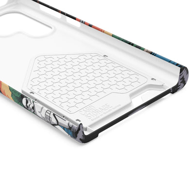 Phone Case: Galaxy-Inspired Phone Case with Card Holder, Space-Themed Gift, Star Wars-Inspired Design, Geek Accessories, Unique Phone Cover