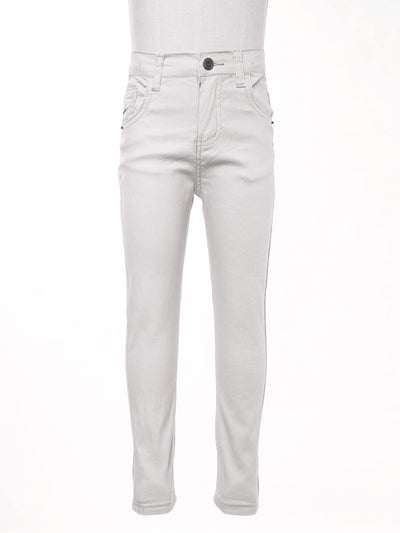 Children Boy's Skinny Chino Pants Kids Cute School Uniform Elastic Waist Straight Pants Stretchy Jeans