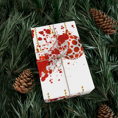 Wrapping Paper: Bloody Baubles | Holiday Crime Theme
