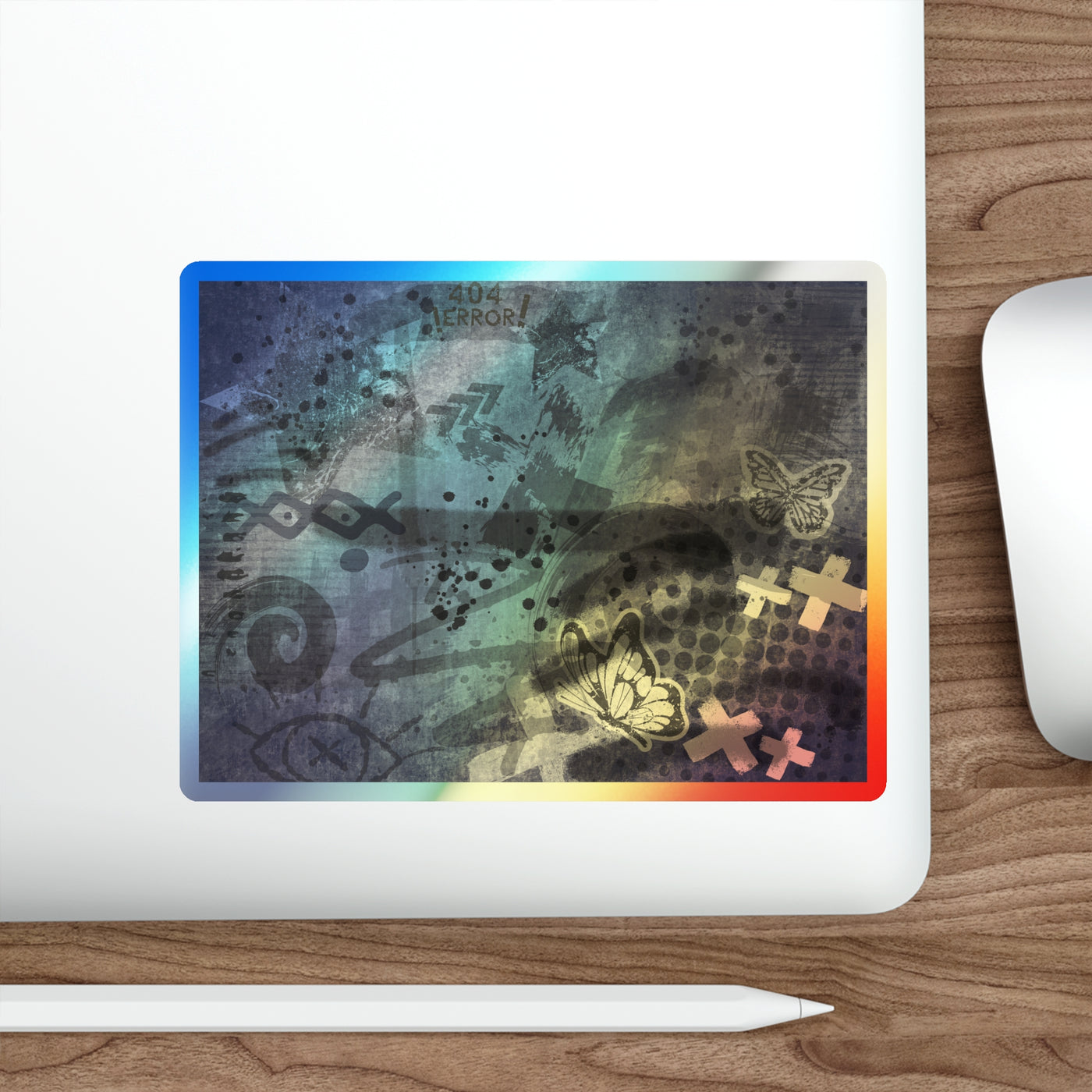 Die-Cut Stickers: For the Punks | Holographic Style