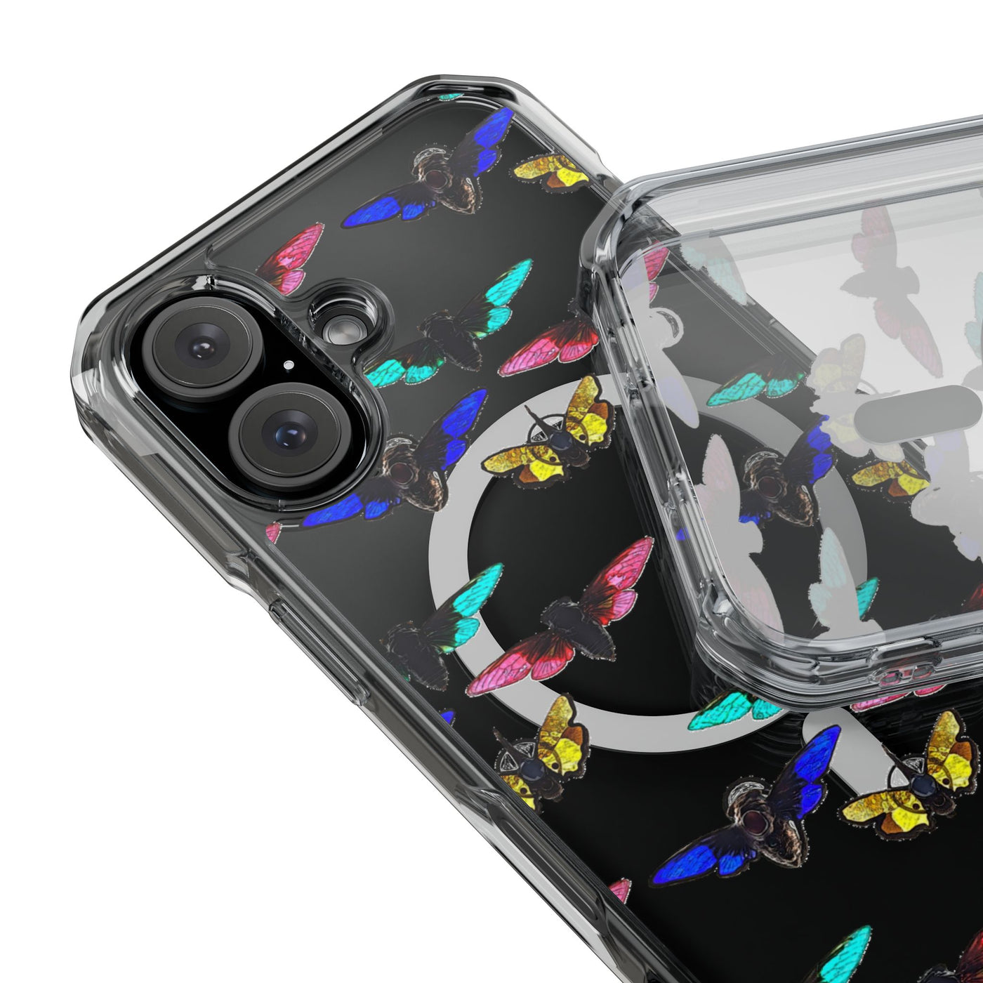 Phone Case: Magnetic Glow Moth Clear Impact Iphone Case