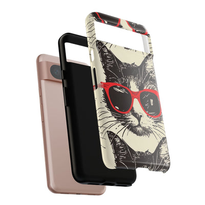 Phone Case: Sassy Cat Phone Case, Cute Cat Lovers Gift, Pet Lover Accessory, Fun Cat Phone Cover, Stylish Gadget Protection
