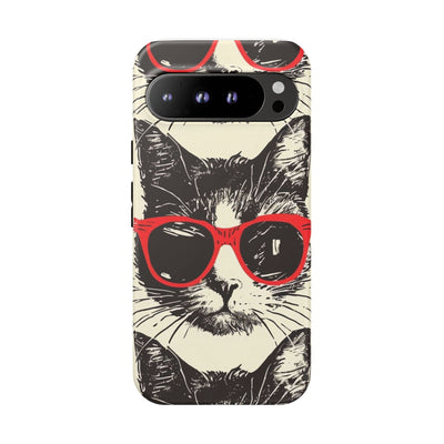 Phone Case: Sassy Cat Phone Case, Cute Cat Lovers Gift, Pet Lover Accessory, Fun Cat Phone Cover, Stylish Gadget Protection