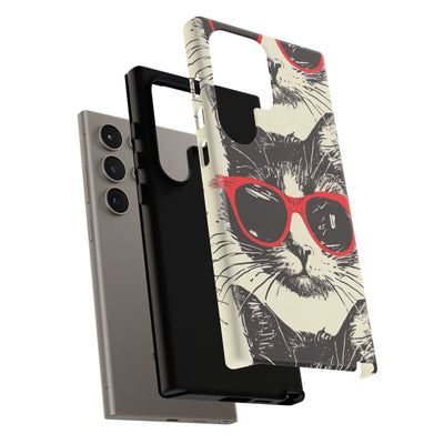 Phone Case: Sassy Cat Phone Case, Cute Cat Lovers Gift, Pet Lover Accessory, Fun Cat Phone Cover, Stylish Gadget Protection