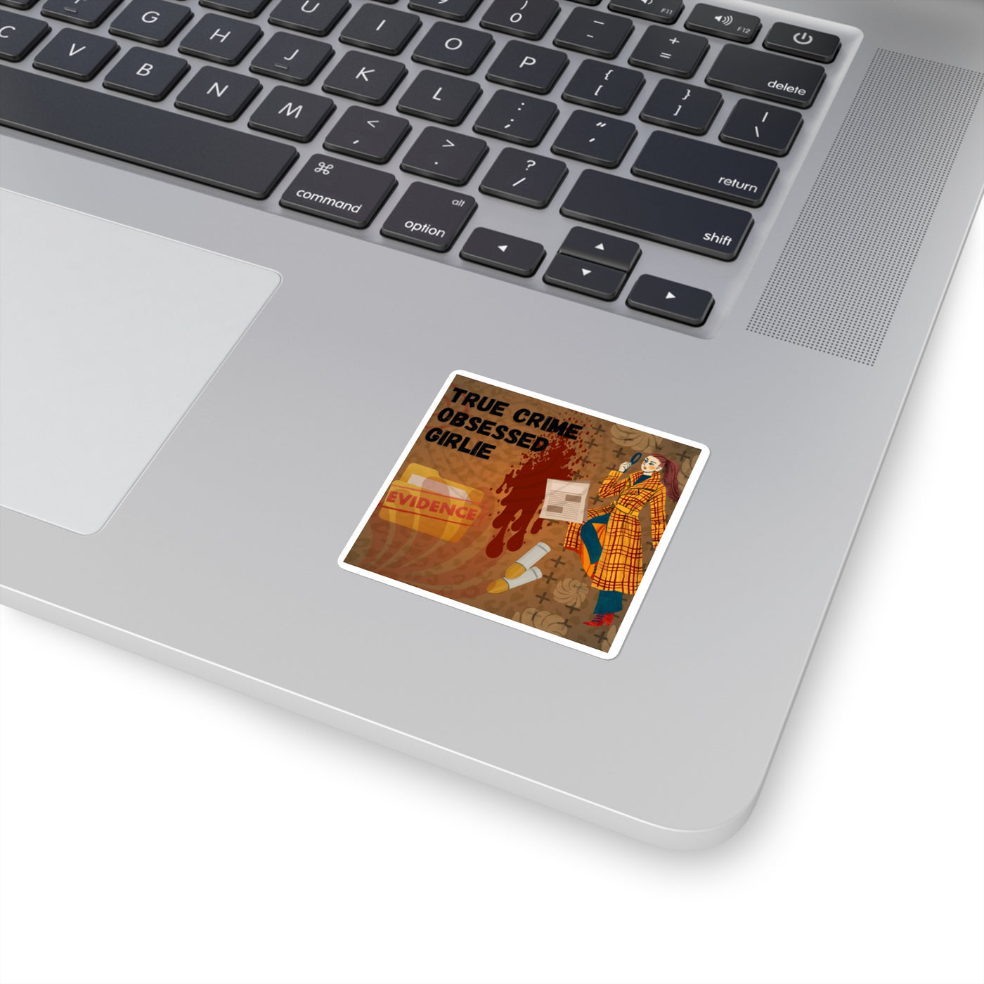 Square Stickers: True Crime Obsessed Girlie