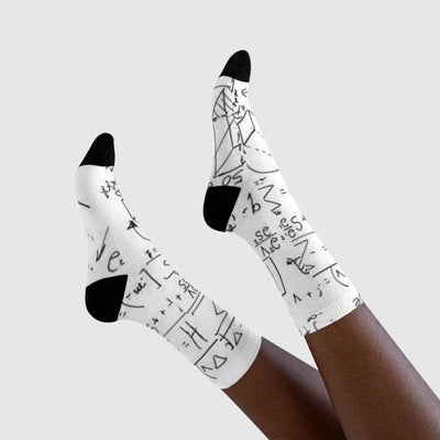 Math Crew Socks - Sublimation Crew Socks