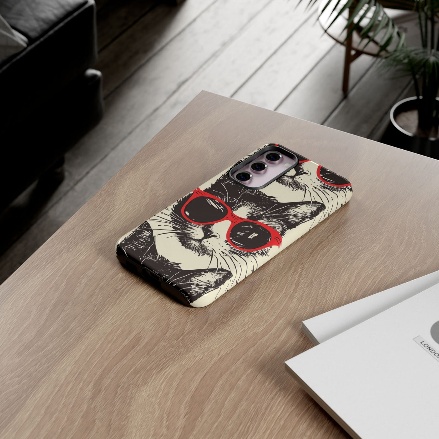 Phone Case: Sassy Cat Phone Case, Cute Cat Lovers Gift, Pet Lover Accessory, Fun Cat Phone Cover, Stylish Gadget Protection